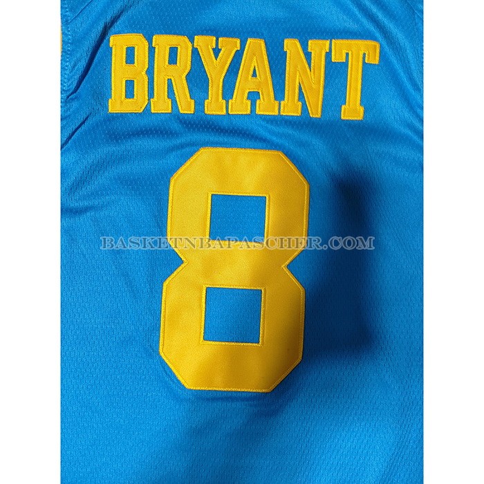 Maillot Los Angeles Lakers Kobe Bryant NO 8 Mitchell & Ness 2001-02 Bleu
